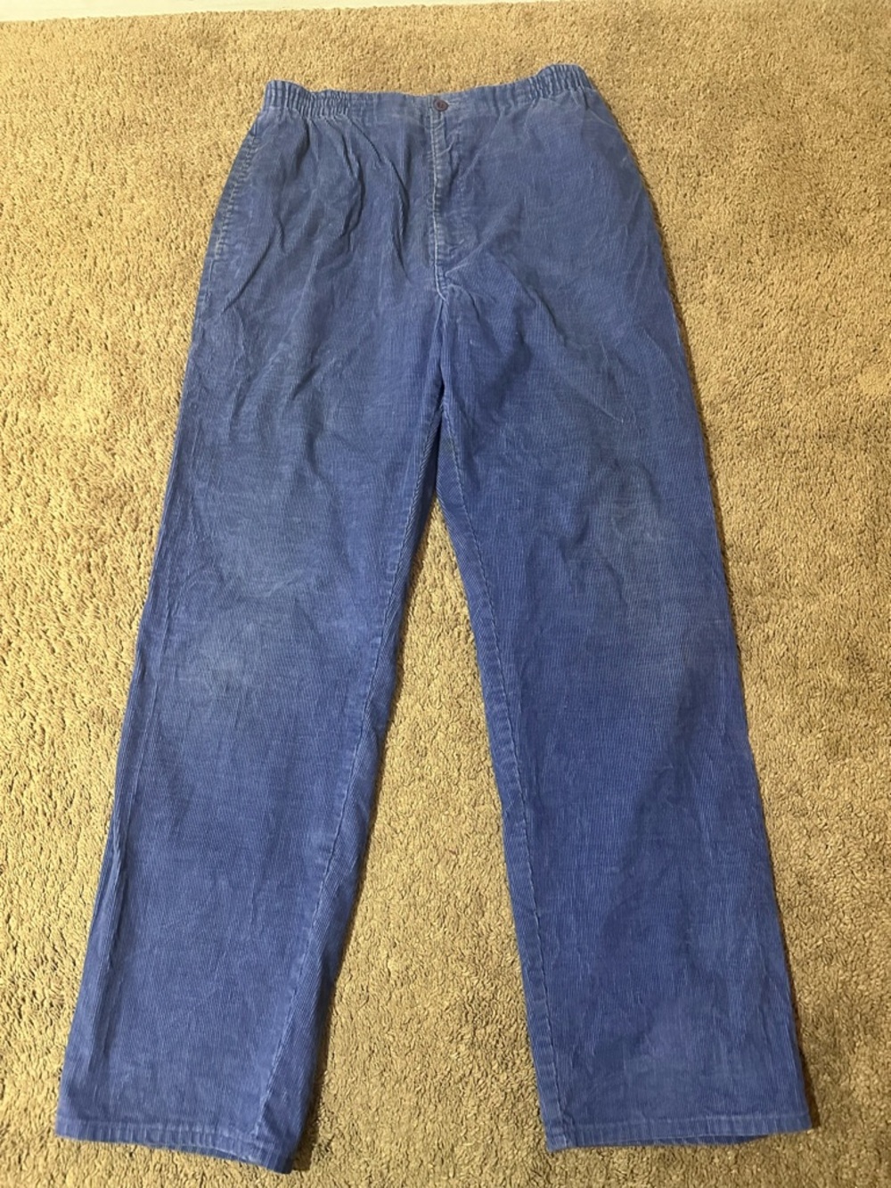 Vintage 1980’s Levis Movin’ On Corduroy Pants Straight Leg 36x32 Cords Blue